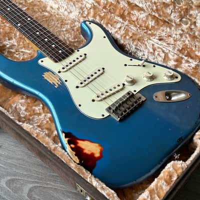 Haar S Model Relic Old Headstock Voodoo Pick-Ups Handmade Guitar with Haar Case image 4