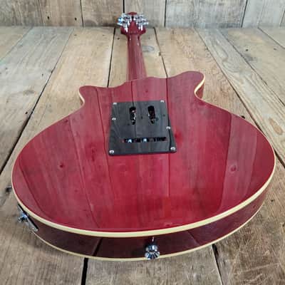 Harley Benton BM-75 DLX Brian May Red Special Replica - Transparent Red image 13