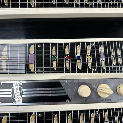 1956 National Triple-Neck Hawaiian Black & White Lap Steel Guitar, Serial #X 69224.. ... image 6
