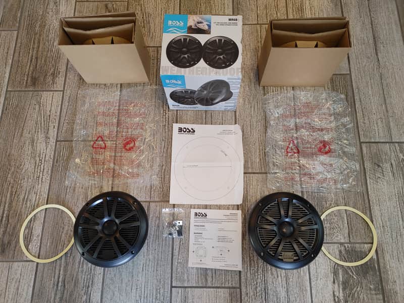 Boss Audio Systems MR6B 6.5" Marine Boat Speakers image 1