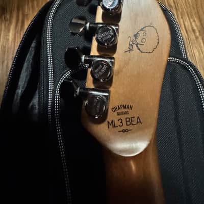Chapman ML3 PLECKED AND CUSTOM PICKUPS BEA Rabea Massaad Signature 2019 - Present - Transparent Black image 3