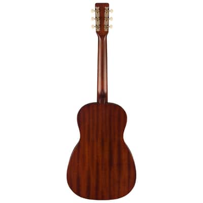 Gretsch Jim Dandy Deltoluxe Parlor 6-String Right-Handed Acoustic Guitar with C-Shape Neck and Select Lightweight Laminate Tonewoods X-Braced Body (Black Top) image 2