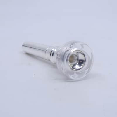 ACB TA1CS Trumpet Mouthpiece with a Clear Acrylic Rim - Silver/Acrylic image 3