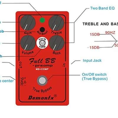 Demonfx FULL BB Preamp and Comp Double Trouble image 5
