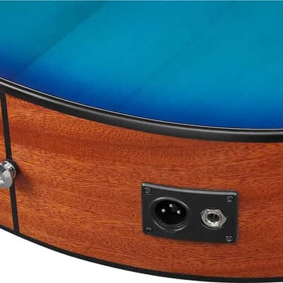 Ibanez AAM50CE Advanced Grand Auditorium Acoustic-Electric Guitar, Solid Spruce Top, Sapphire Blue Burst image 4