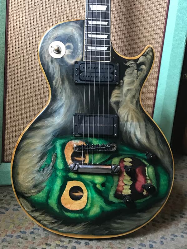 Ibanez 59er Post-Lawsuit Era Singlecut Style C.1977 Custom Witch / Demon Graphic image 1