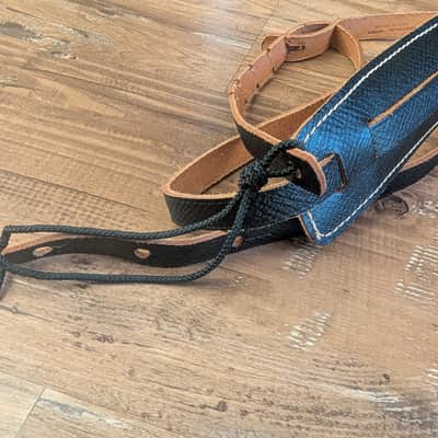 Bobby Lee Sottile Mfg Co Guitar Strap Vintage 1970s Black NOS Excellent! image 2