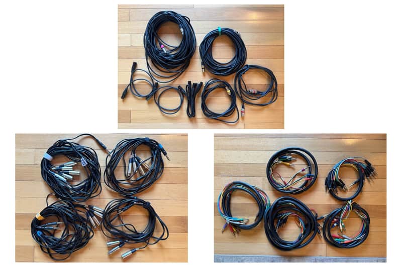 Professional Audio Cable Lot - DMX, XLR, Insert Snakes, TRS, Studio & Live Sound image 1