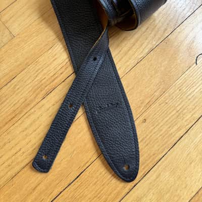 Souldier Rustic Pebble Black Leather Torpedo Guitar Strap - Free Shipping! image 3