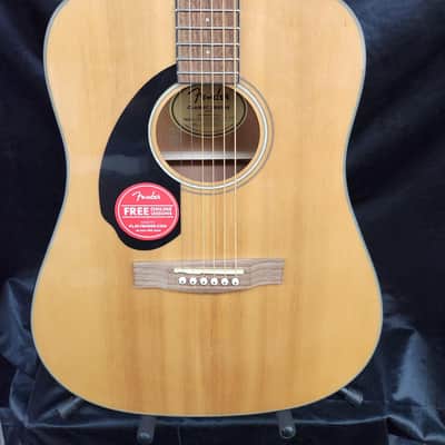 Fender CD-60S Left Hand, Walnut Fingerboard, Natural image 2