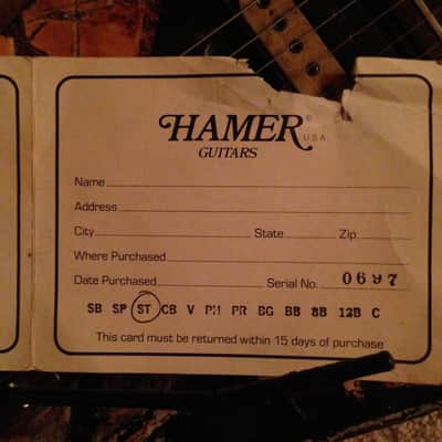 Hamer Standard 1983 Custom image 8