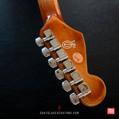 Fender Stratocaster 50th Anniversary White Marble Paisley Heavy Aged Relic by East Gloves Customs image 19