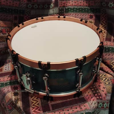 SSS Solid Shell Shop Custom Snare Drum - 2026 - Blue image 11