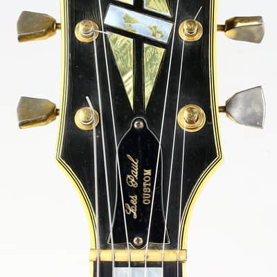 1973 Gibson Les Paul Custom BLACK BEAUTY Vintage Electric Guitar Original PAT # Pickups image 7