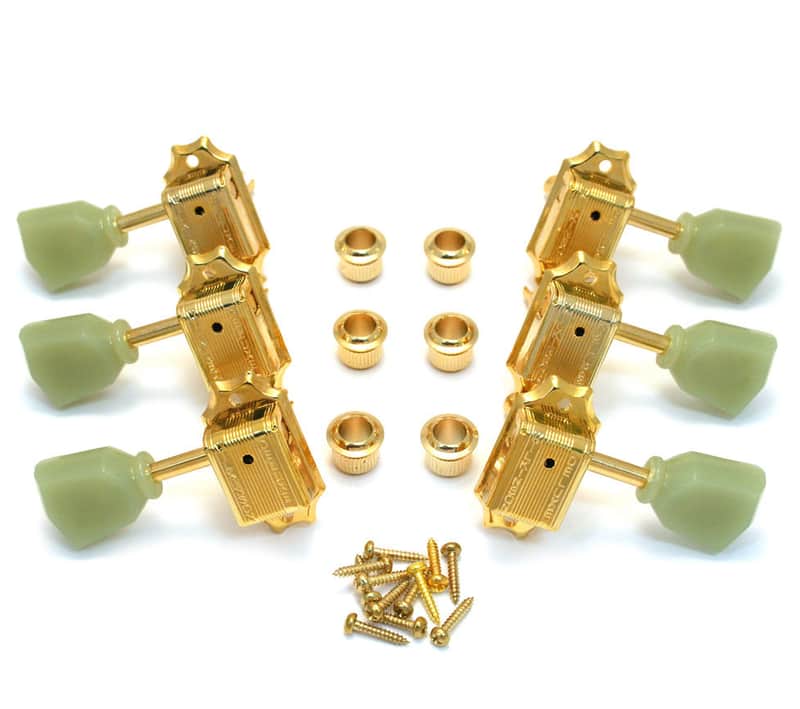 WJ-44-3G Wilkinson 3x3 Gold Vintage Tuners for Gibson/Epiphone Les Paul SG® image 1