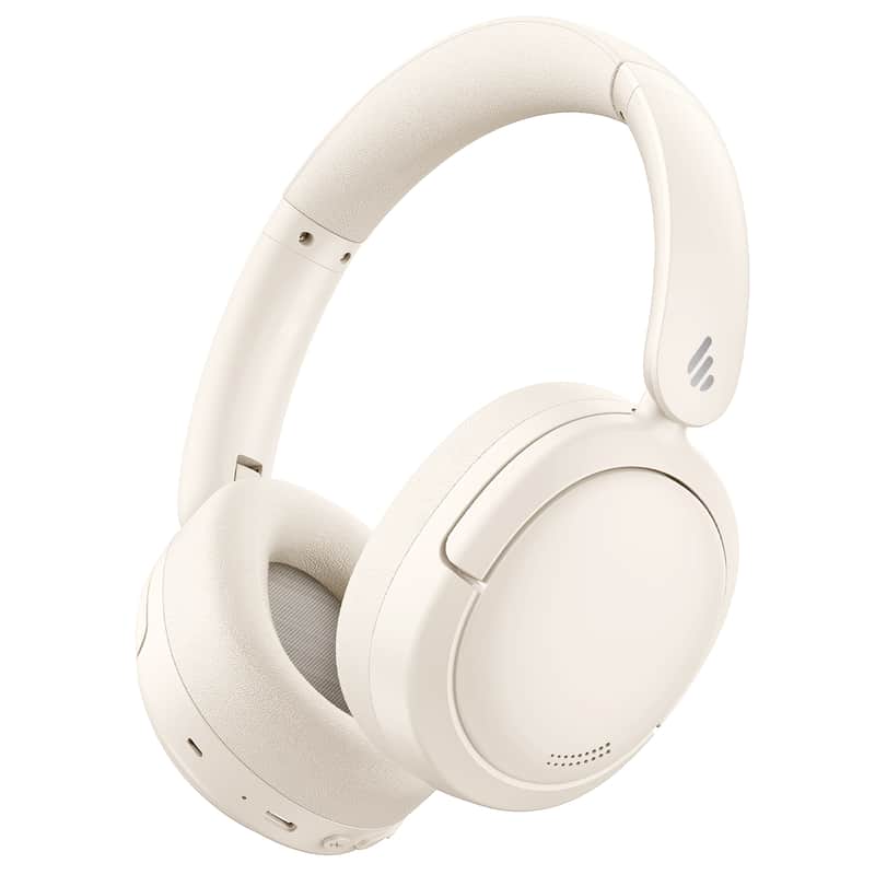 Immagine Edifier V80 Hybrid Active Noise Cancelling Bluetooth Headphones, Ivory - 1