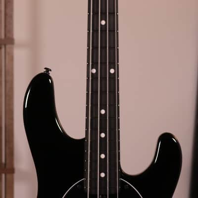 MusicMan DarkRay 4 Electric Bass - Ebony Fingerboard, Obsidian Black image 4