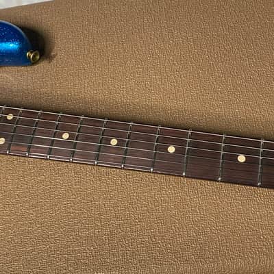 NEW ! Fender Custom Shop Limited Edition 1960's DUALMAG II Stratocaster - Journeyman Relic - Aged Blue Sparkle Finish - AAA Rosewood Board - Authorized Dealer - 7.9lbs - G07110 image 7
