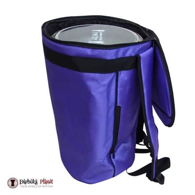 ZAZA - Professional Colorful Doumbek/Darbuka ClassicSize - Bag Carry Case - Premium Nylon Fabric Gig-bag - Purple image 9