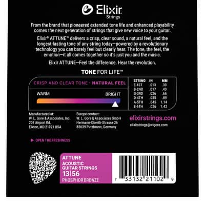ELIXIR 21102 ACOUSTIC PHOSPHOR BRONZE ATTUNE image 2