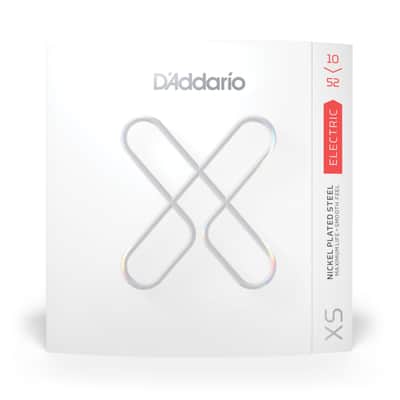D'Addario XS Coated Nickel Plated Steel Electric Guitar Strings 10-52 image 1