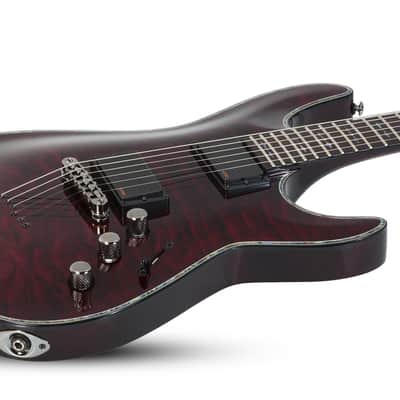 Schecter Hellraiser C-1 Electric Guitar Black Cherry image 4