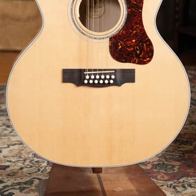 Guild F-512E Sitka/Flamed Maple 12 String Maple Blonde Jumbo Guitar w/LR Baggs Electronics #0556 image 6