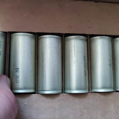 2x k73-16V 22uF 63V PETP Mylar Soviet Capacitors High Quality Soviet NOS Matched Pair image 8