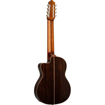 Ortega RCE158RW-8 Performer Series Solid Spruce Top Okoume Neck 4/4 Size Cutaway Nylon 8-String Classical Acoustic-Electric Guitar w/Pro Gig Bag image 3