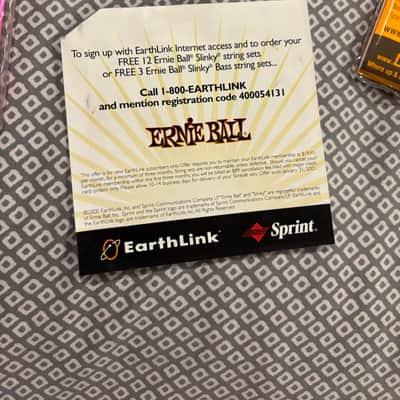Ernie Ball Vintage (EMPTY) packages of 9-42 and 9-46 plastic flap string packs 2000s image 4