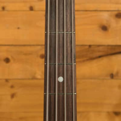 Sterling RAY34HHSM StingRay HH Bass - Spalted Blood Orange Burst image 6