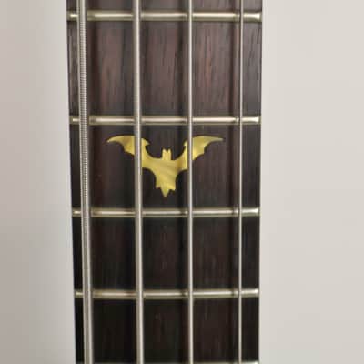 Brownsville New York Bat Electric Bass Guitar Hot Rod Flame w/ Gig Bag image 4
