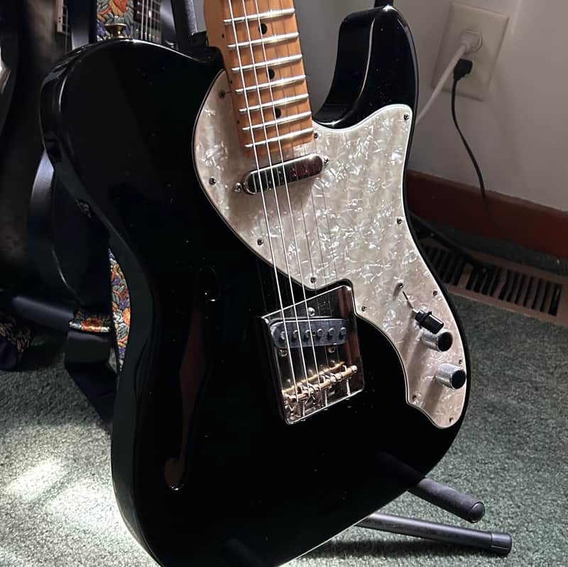 Fender Vintera II '60s Telecaster Thinline - Gloss Black image 1