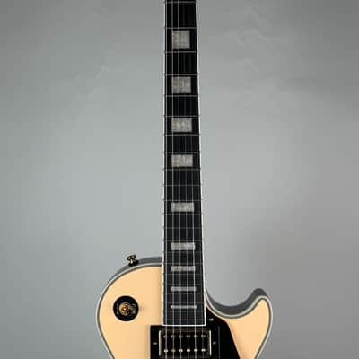 Epiphone Les Paul Custom Blackback Antique Ivory image 3