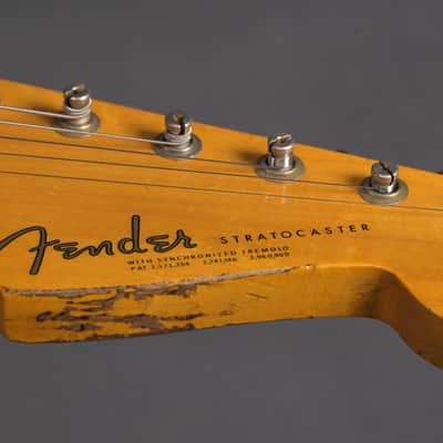 Fender Custom Shop Stratocaster 1963 Heavy Relic Graffity Yellow Tortoise Pickguard image 7