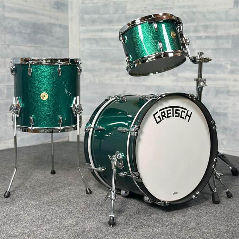 Gretsch Broadkaster 3pc Drum Set 20/12/14 Cadillac Green Sparkle - DCP Exclusive! image 1