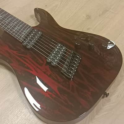 Schecter C-7 MS Silver M. BM - Blood Moon image 3