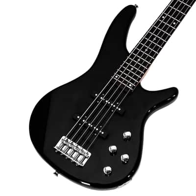🎸+Amp! 5 String "EyeBuzz" S Style Electric Bass Guitar +Rosewood Fretboard +Cable!🎸 image 3