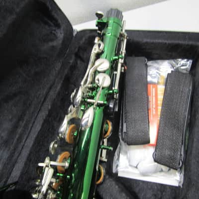 Glory Green/Silver keys E Flat Alto Saxophone image 4