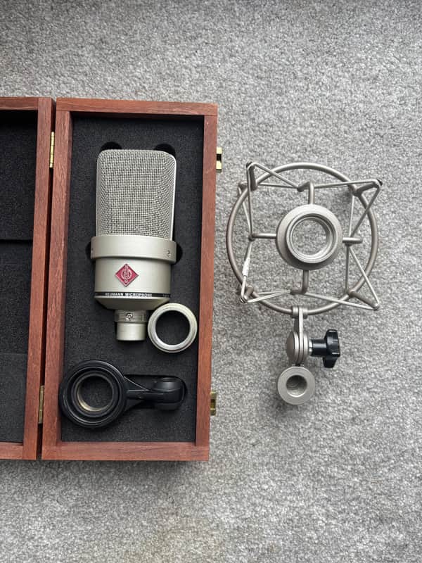 Neumann TLM 103 Large-Diaphragm Condenser Microphone + Shockmount & Original Wooden Case image 1