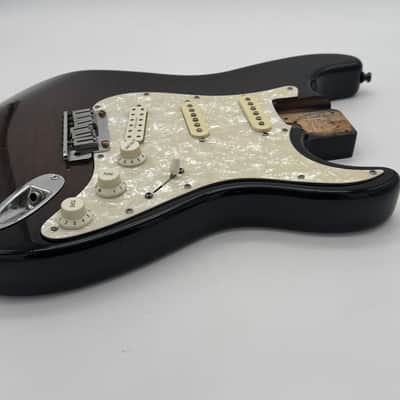 Fender Custom Shop Loaded Custom Stratocaster Body Made for Tom Rundgren 1992 - Flamed Maple Charcoal Burst image 10