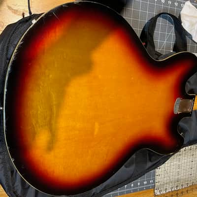 Teisco Thin Hollowbody with Tremolo, like Jack White's Crestwood Astral II image 9
