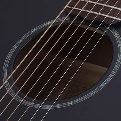 Schecter Orleans Stage-7 Acoustic Electric Guitar - Satin See Thru Black (3709) image 13