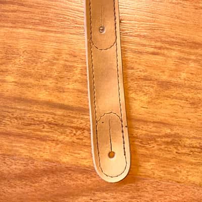 Rare Vintage Crocodile Brand Quality Leather Standard Guitar Strap USA Made! image 5