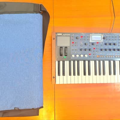 Korg Multi/Poly 37-Key Analog Modeling Synthesizer 2024 - Present - Black & Blue with Wood Sides image 3