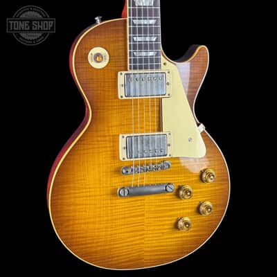 Gibson Custom Dealer Select 1959 Les Paul Standard Golden Poppy AAA Top Ultra Light Aged w/case 961014 image 4