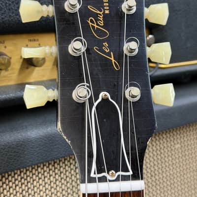 Gibson 1960 Standard Historic Les Paul 2016 - Black over Kerry Green Aged image 3