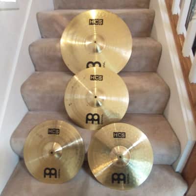 Meinl HCS cymbal set: 20 Ride, 16 crash, 14 hi hats matched set clean condition image 1
