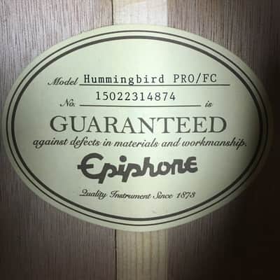 Epiphone Hummingbird Pro Acoustic - Electric Guitar 2015 Heritage Cherry Burst, image 14
