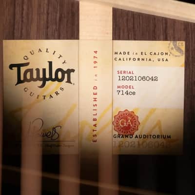 Taylor Next Generation 714ce Grand Auditorium Acoustic/Electric Guitar with Hardshell Case image 20